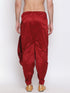 Men's Maroon Silk Blend Dhoti Pant